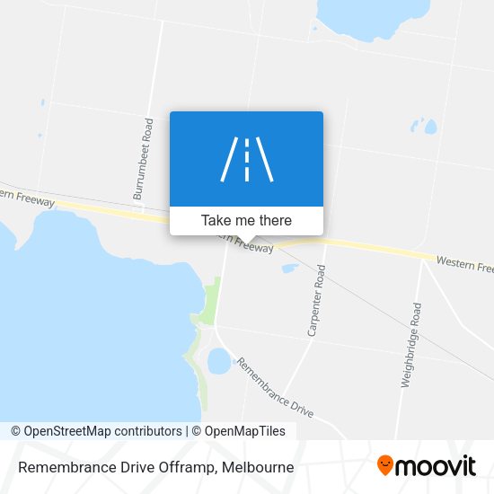 Remembrance Drive Offramp map