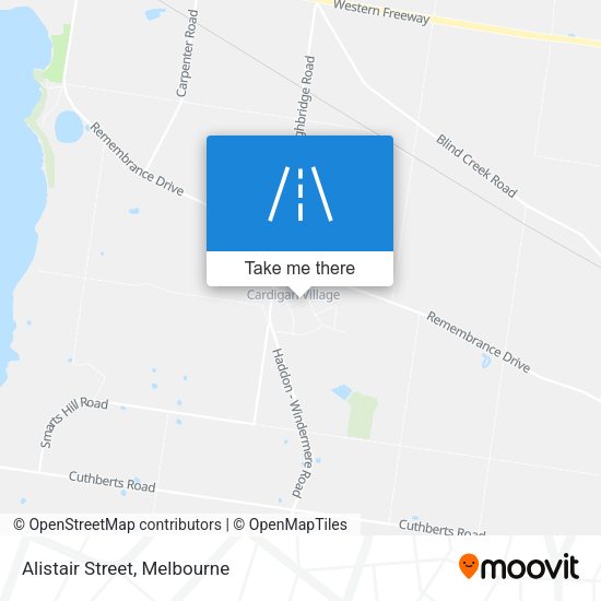 Alistair Street map