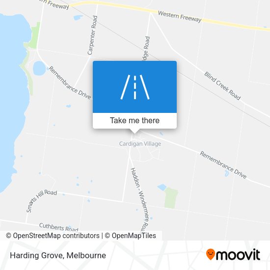 Harding Grove map