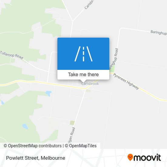Powlett Street map
