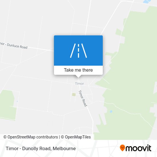Timor - Dunolly Road map