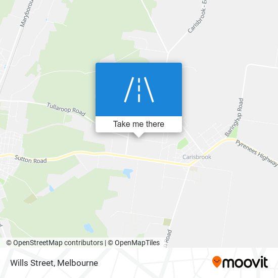 Wills Street map