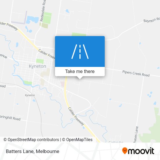 Batters Lane map