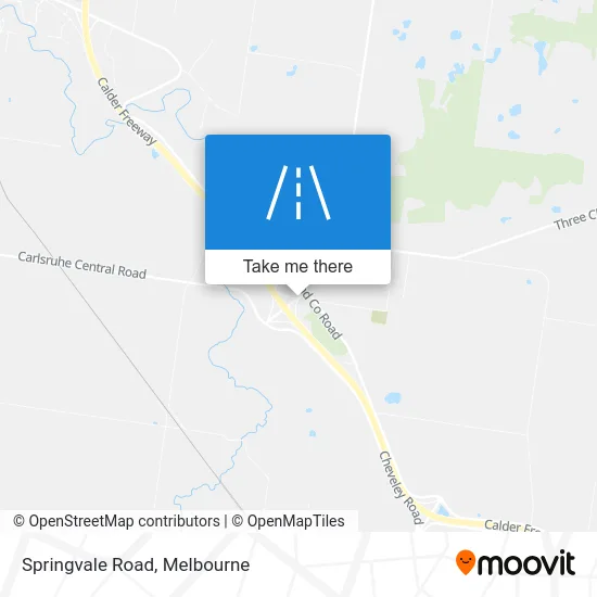 Mapa Springvale Road