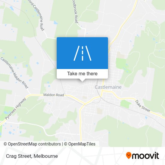 Crag Street map
