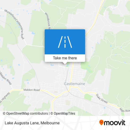 Lake Augusta Lane map