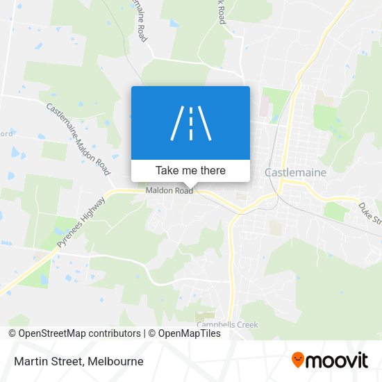 Martin Street map