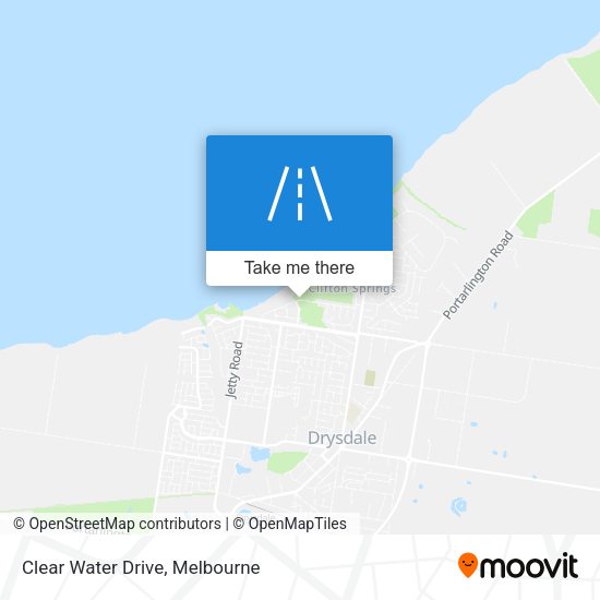 Clear Water Drive map