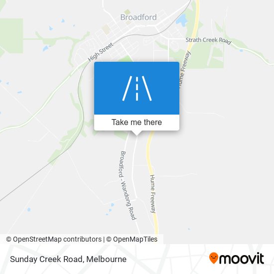 Sunday Creek Road map