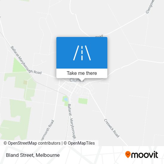 Bland Street map