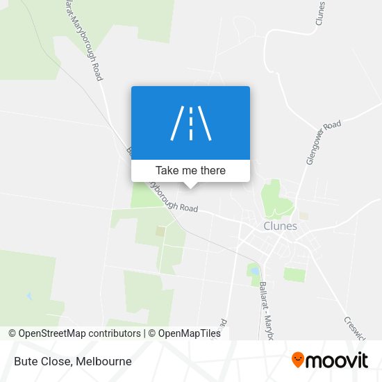 Bute Close map