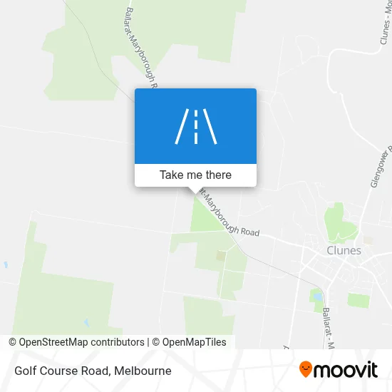 Mapa Golf Course Road