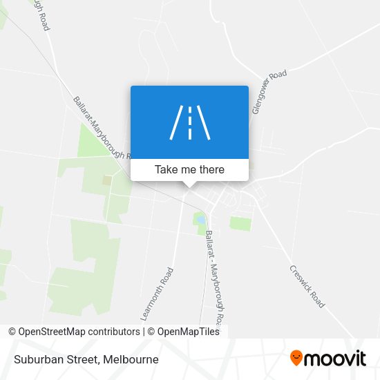 Suburban Street map