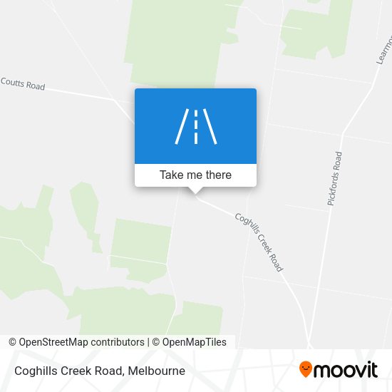 Coghills Creek Road map