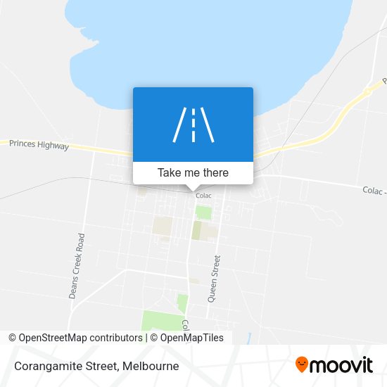 Corangamite Street map