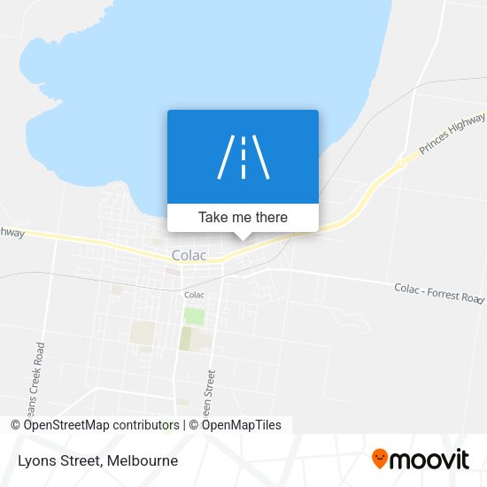 Lyons Street map