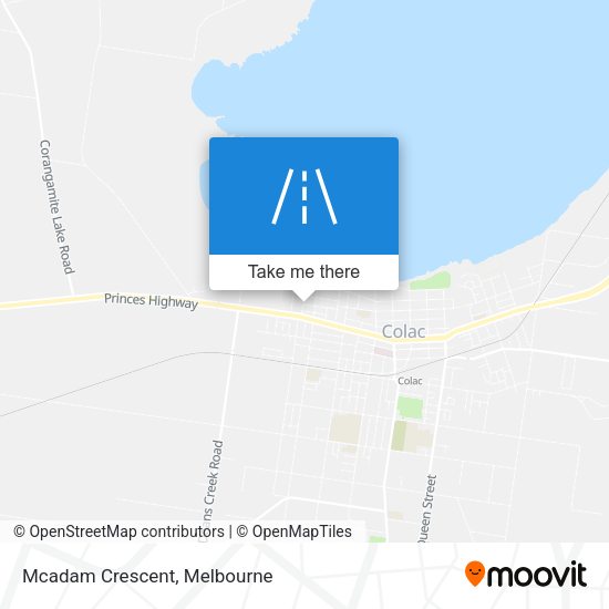 Mcadam Crescent map