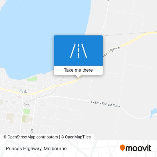 Princes Highway map