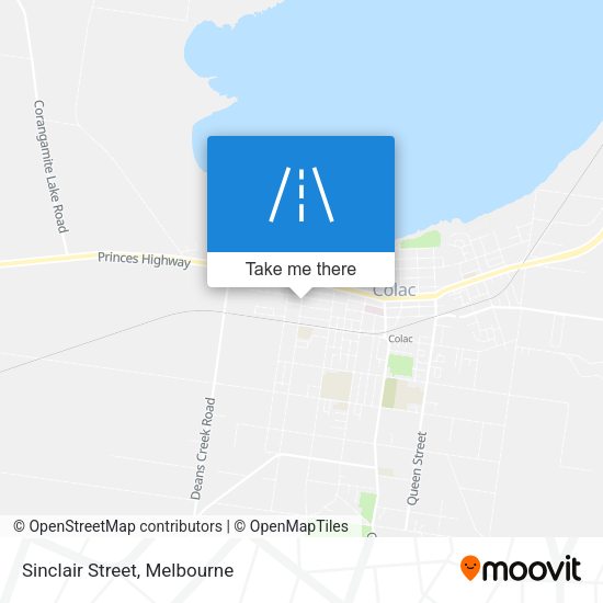 Sinclair Street map