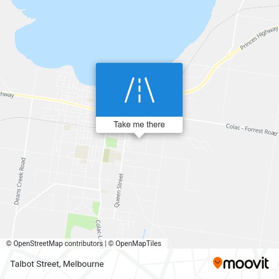 Talbot Street map
