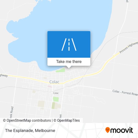The Esplanade map