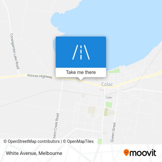White Avenue map