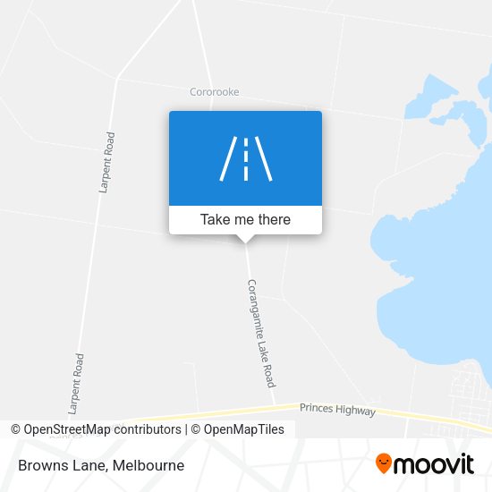 Browns Lane map