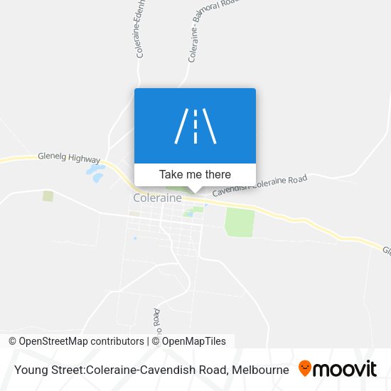 Young Street:Coleraine-Cavendish Road map