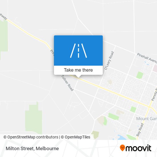 Milton Street map