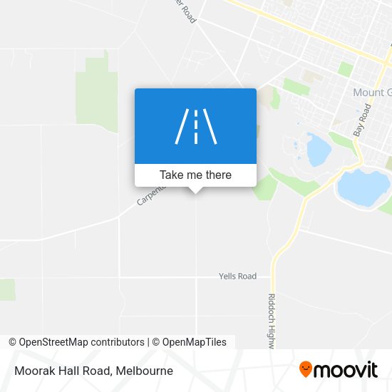 Moorak Hall Road map