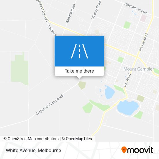 White Avenue map