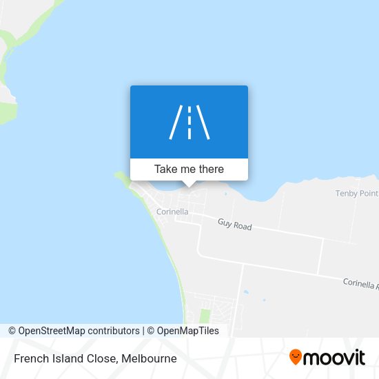 French Island Close map