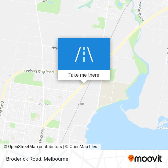 Broderick Road map