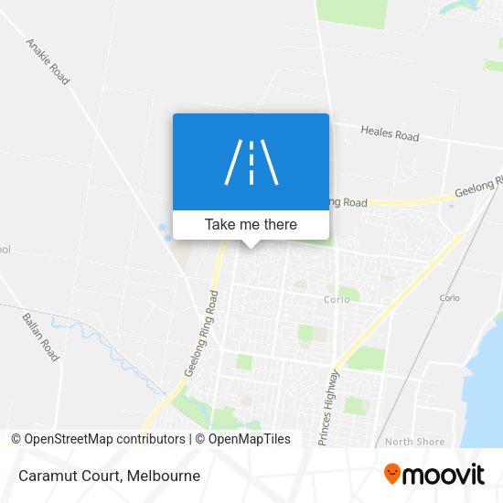 Caramut Court map