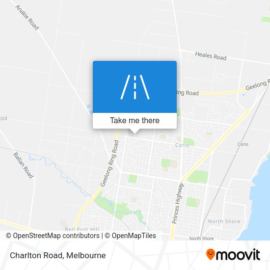 Charlton Road map