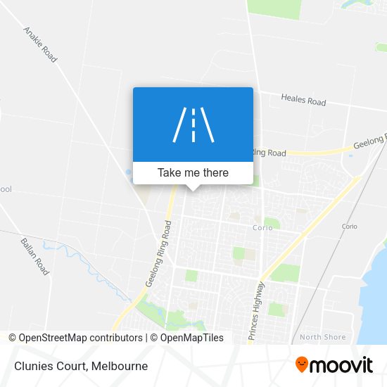 Clunies Court map