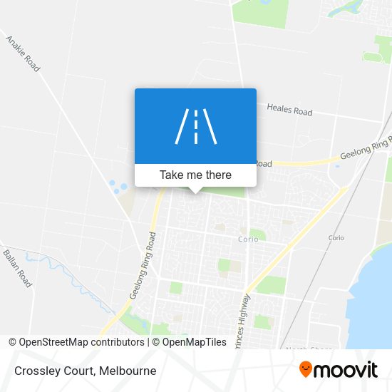 Crossley Court map