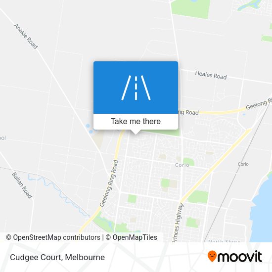 Cudgee Court map