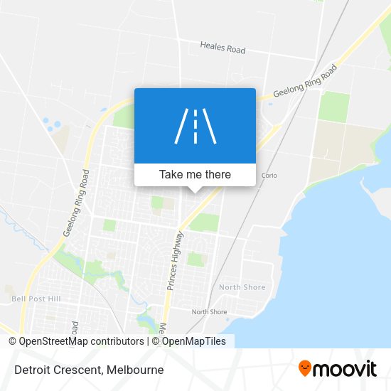 Detroit Crescent map