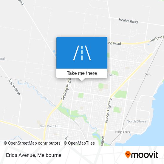 Erica Avenue map