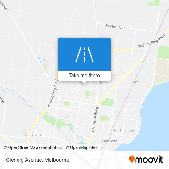 Glenelg Avenue map