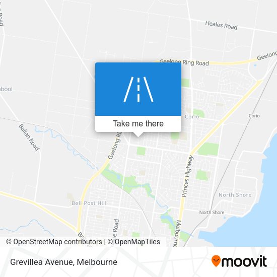 Grevillea Avenue map