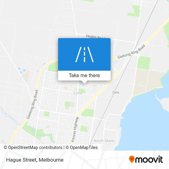 Hague Street map