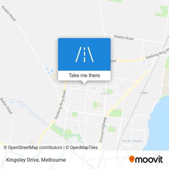 Kingsley Drive map