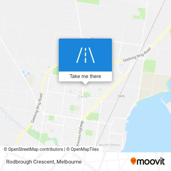 Mapa Rodbrough Crescent