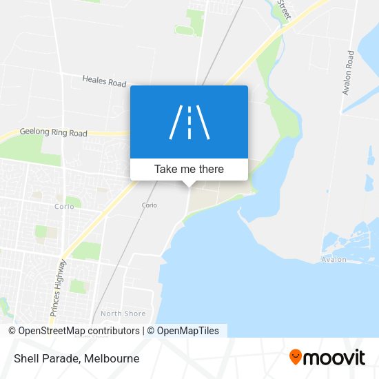 Shell Parade map