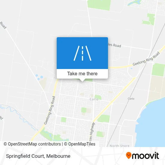 Mapa Springfield Court