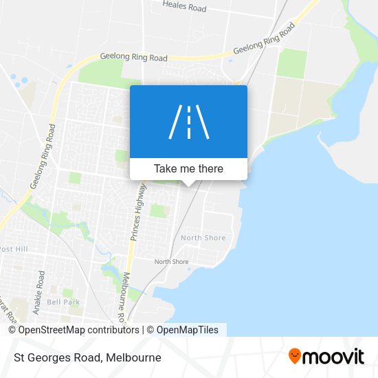 St Georges Road map
