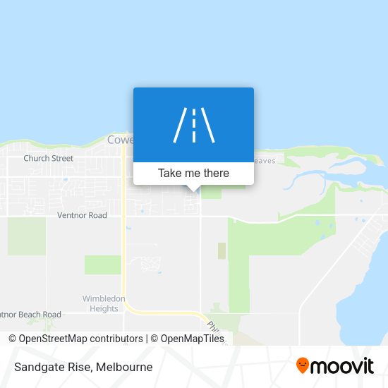 Sandgate Rise map