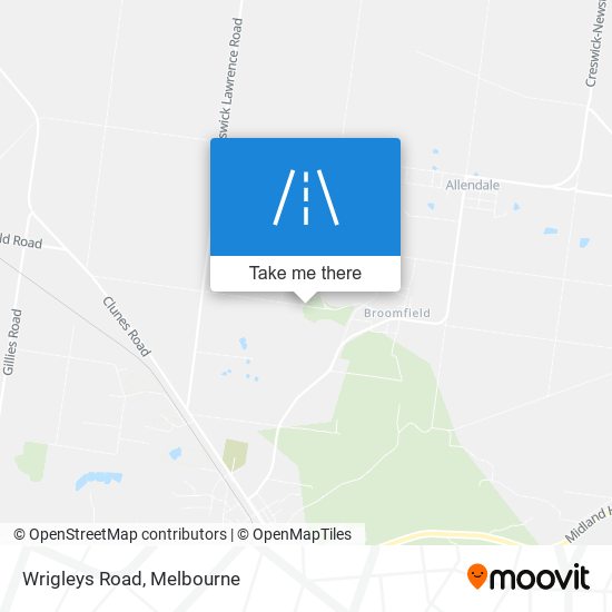Wrigleys Road map